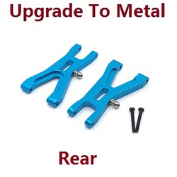 Wltoys XKS WL Tech XK 184008 upgrade to metal rear swing arm Titanium color Blue