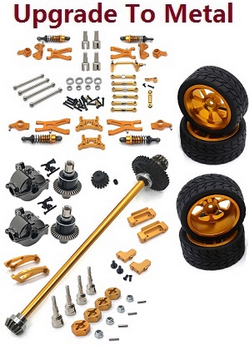 Wltoys XK WL XKS 184011 upgrade to metal 21-In-One parts group (Gold)