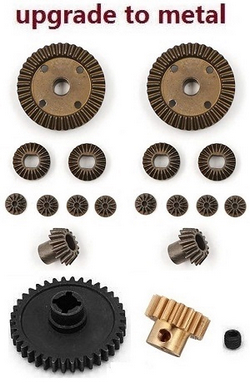 Wltoys XK WL XKS 184011 upgarde to metal differential planet and big gear + Driving gear + main gear + copper motor gear 18pcs