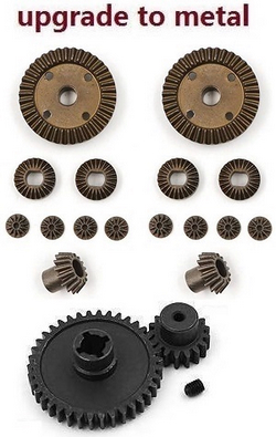 Wltoys XK WL XKS 184011 upgarde to metal differential planet and big gear + Driving gear + main gear + motor gear 18pcs