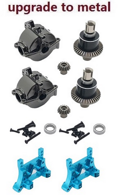 Wltoys XK WL XKS 184011 upgrade to metal differential mechanism + wave box + shock board 2sets