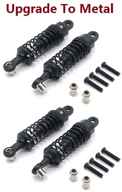Wltoys XK WL XKS 184011 upgrade to metal shock absorber Black