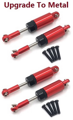 Wltoys XK WL XKS 184011 upgrade to metal shock absorber Red