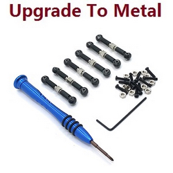 Wltoys XK WL XKS 184011 upgrade to metal steering rod group Black