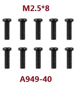Wltoys XK WL XKS 184011 screws set 2.5*8 A949-40