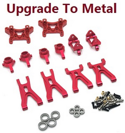 Wltoys XK WL XKS 184011 upgrade to metal 7-In-One parts group (Red)