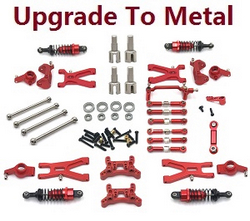 Wltoys XK WL XKS 184011 upgrade to metal 11-In-One parts group (Red)