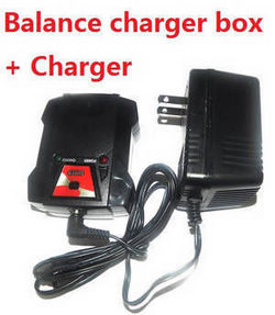 Wltoys XK A280 P-51 Mustang balance charger box + charger