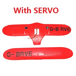 Wltoys XK A300 Beech D17S G-BRVE upper and lower main wing with SERVO Red