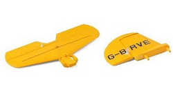 Wltoys XK A300 Beech D17S G-BRVE tail horizontal and vertical wing Yellow
