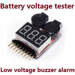 WPL B-16 B16-1 B-16K Lipo battery voltage tester low voltage buzzer alarm (1-8s) - Click Image to Close