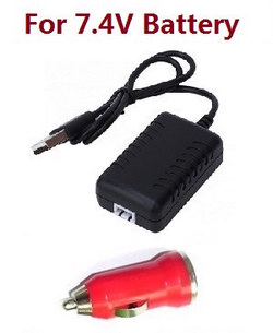WPL B-16 B16-1 B-16K USB charger wire with car charger adapter (For 7.4V battery)