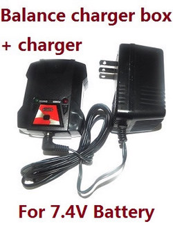 WPL B-16 B16-1 B-16K charger and balance charger box (For 7.4V battery) - Click Image to Close