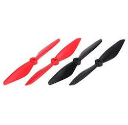 Shcong JJRC X1 JJPRO X1G RC quadcopter accessories list spare parts main blades (Red-Black)