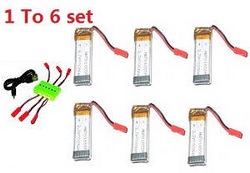 Shcong SYMA X1 RC 4CH Quadcopter accessories list spare parts 1 to 6 charger set + 6*battery set