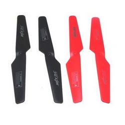 Shcong MJX X200 Quad Copter accessories list spare parts main blades Black(A+B) + Red(A+B)