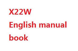 Shcong Syma X22 X22W RC quadcopter accessories list spare parts English manual instruction book (X22W)