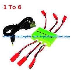 Shcong XK X250 quadcopter accessories list spare parts 1 To 6 charger (JST)