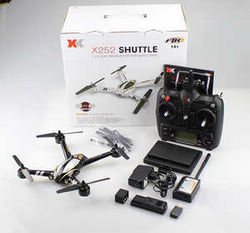 Shcong XK X252 SHUTTLE Quadcopter with 5.8G PFV set Random color