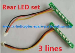 Shcong XK X252 quadcopter accessories list spare parts rear LED bar set Red and Green light