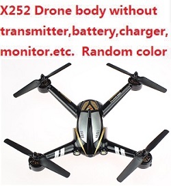 Shcong XK X252 quadcopter body with camera without battery,charger,monitor,transmitter,etc. Random color