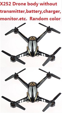 Shcong XK X252 quadcopter body with camera without battery,charger,monitor,transmitter,etc. Random color 2pcs