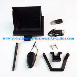 Shcong XK X252 quadcopter accessories list spare parts 5.8G camera + FPV monitor set