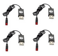 Shcong Syma X26 RC quadcopter accessories list spare USB charger wire 4pcs
