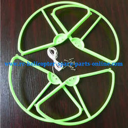 Shcong XK X380 X380-A X380-B X380-C quadcopter accessories list spare parts outer protection frame (Green)