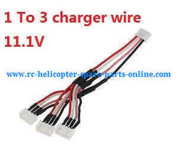 Shcong XK X380 X380-A X380-B X380-C quadcopter accessories list spare parts 1 to 3 charger wire 11.1V