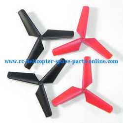 Shcong Syma x4 x4a x4s quadcopter accessories list spare parts main blades (Black-Red)