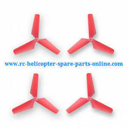 Shcong Syma x4 x4a x4s quadcopter accessories list spare parts main blades (Red)
