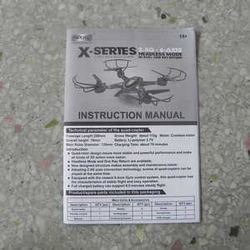 Shcong MJX X-series X400 X400-V2 quadcopter accessories list spare parts English manual instruction book