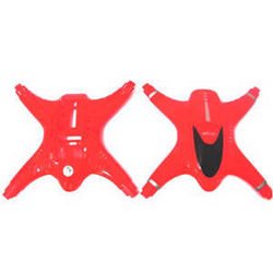 Shcong MJX X-series X400 X400-V2 quadcopter accessories list spare parts upper and lower cover (Red)