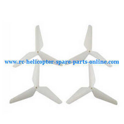 Shcong SYMA x5 x5a x5c x5c-1 RC Quadcopter accessories list spare parts upgrade Three leaf shape blades (White)
