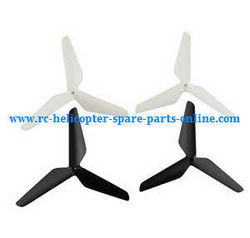Shcong SYMA x5 x5a x5c x5c-1 RC Quadcopter accessories list spare parts upgrade Three leaf shape blades (White-Black)