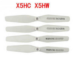Shcong syma x5hc x5hw quadcopter accessories list spare parts main blades propellers (White)
