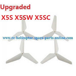 Shcong syma x5s x5sw x5sc quadcopter accessories list spare parts upgrade Three leaf shape blades (White)