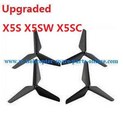 Shcong syma x5s x5sw x5sc quadcopter accessories list spare parts upgrade Three leaf shape blades (black)