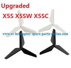 Shcong syma x5s x5sw x5sc quadcopter accessories list spare parts upgrade Three leaf shape blades (black-white)