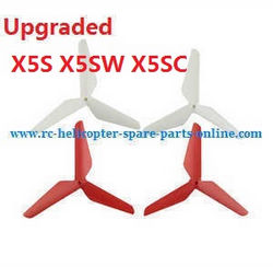 Shcong syma x5s x5sw x5sc quadcopter accessories list spare parts upgrade Three leaf shape blades (red-white)