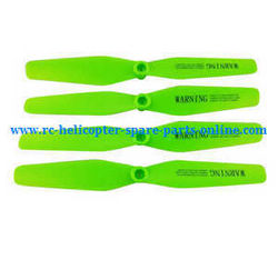 Shcong Syma x5u x5uw x5uc quadcopter accessories list spare parts main blades propellers (Green)