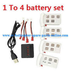 Shcong Syma x5u x5uw x5uc quadcopter accessories list spare parts 1 to 4 charger box set + 4*battery set