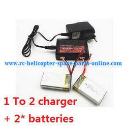 Shcong MJX X-series X600 quadcopter accessories list spare parts 1 To 2 charger + 2* batteries