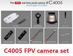 Shcong MJX X-series X705C X705 quadcopter accessories list spare parts C4005 FPV camera set