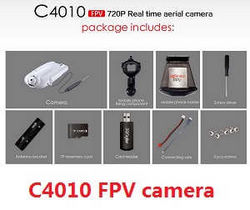 Shcong MJX X-series X800 quadcopter accessories list spare parts C4010 FPV camera set