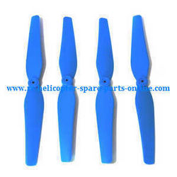 Shcong syma x8c x8w x8g x8hc x8hw x8hg quadcopter accessories list spare parts main blades propellers (blue)