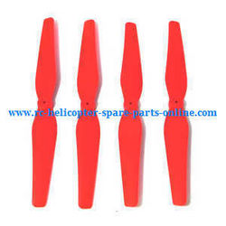 Shcong syma x8c x8w x8g x8hc x8hw x8hg quadcopter accessories list spare parts main blades propellers (red)