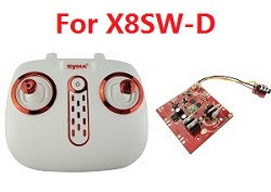 Shcong Syma X8SW X8SC X8SW-D RC quadcopter accessories list spare parts transmitter + PCB board (For X8SW-D)