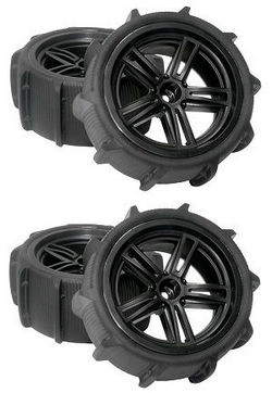 Xinlehong Toys 9125 XLH 9125 tires wheels 4pcs Black